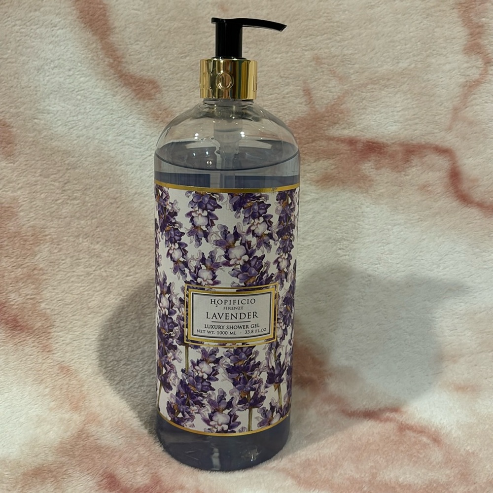 Hopificio Firenze Scented Lavender Botanical Luxury Shower Gel Body Wash NWT33.8